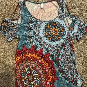 Colorful Patterned Women's Top